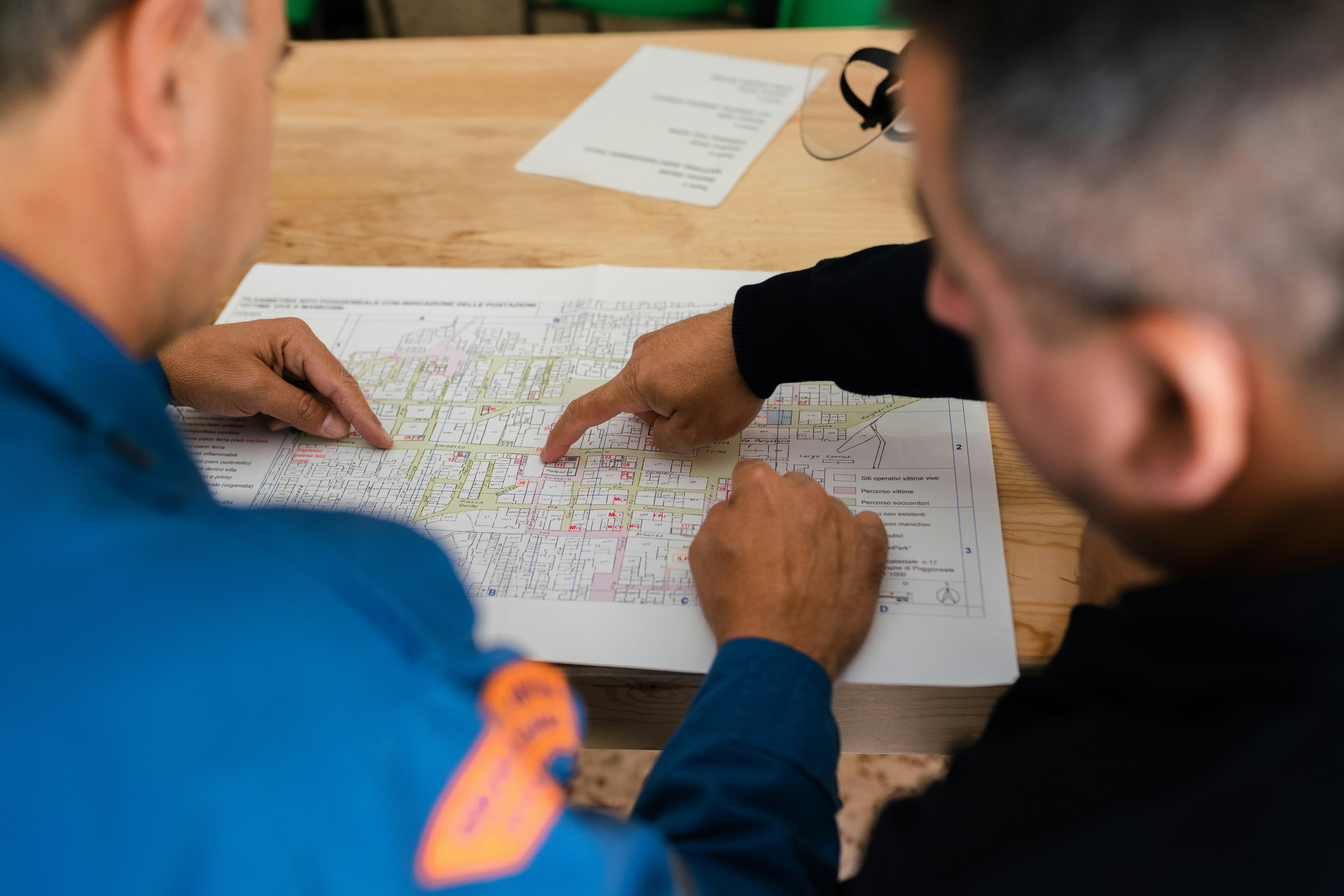 Architectural blueprints and engineering drawings